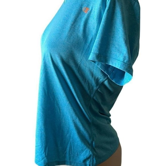 SIZE medium woman's v-neck ocean blue Vapor performance top by Champion – - Picture 4 of 6